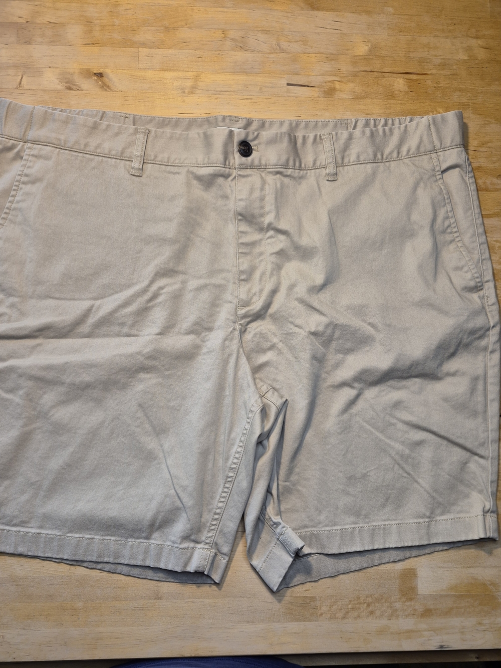 Hawker Rye Flat-Front Casual Shorts in Light Khaki